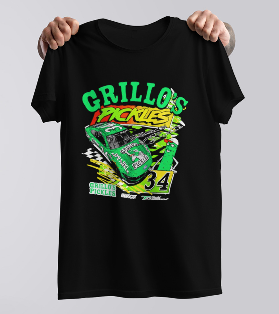 Grillo's Pickles Race Car Todd Gilliland Front Row Motorsports #34 T-Shirt