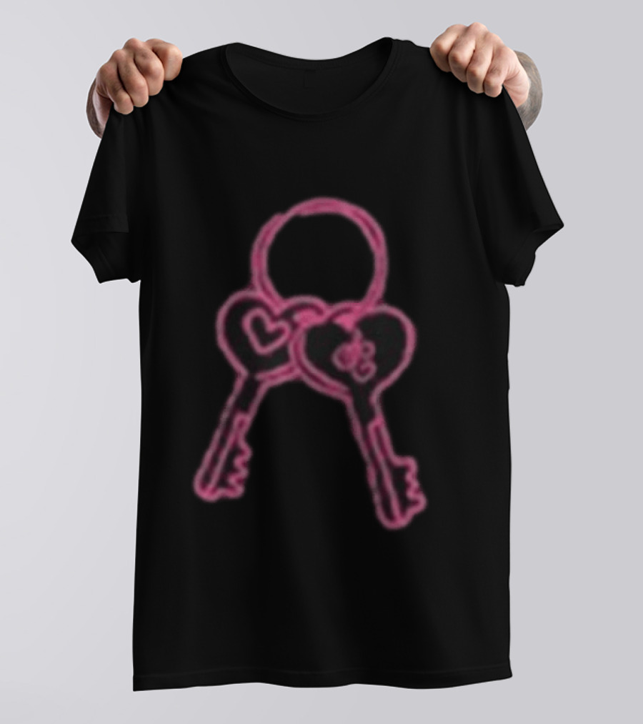Sabrina Carpenter Never Enter Through The Back Door Heart Keys T-Shirt