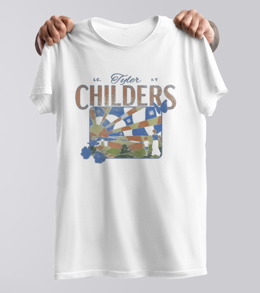Tyler Childers Sunlit Stained Glass Old Country Church T-Shirt