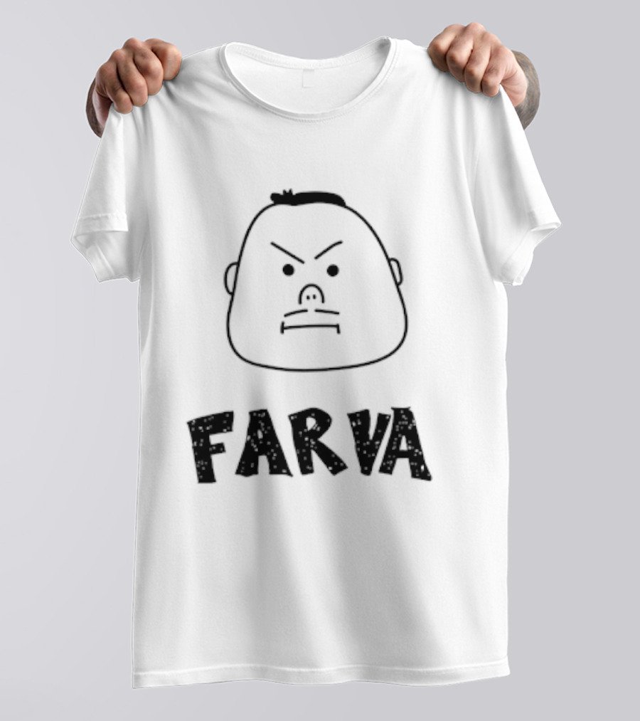 Farva Cartoon Big Head Bachelor Party Drawing T-Shirt