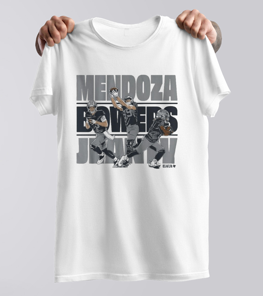 Mendoza Bowers Jeanty Football Trio Vegas Sports T-Shirt