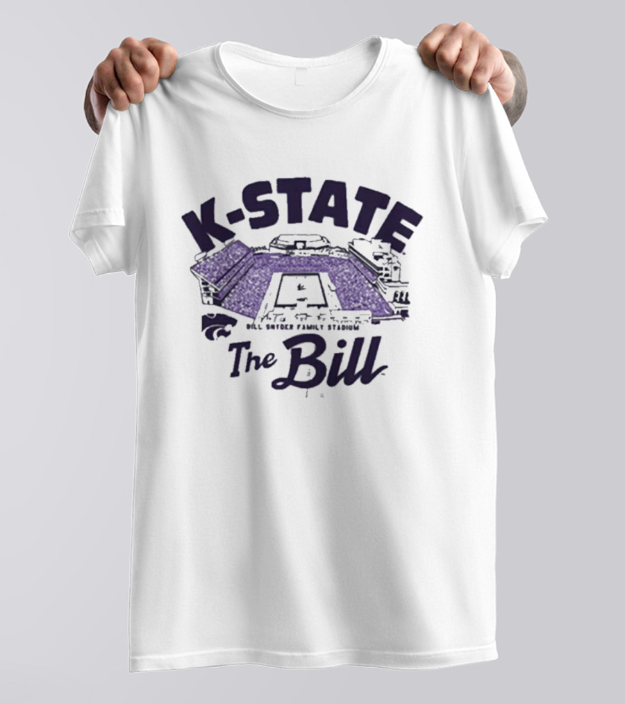 K State Wildcats Bill Snyder Family Stadium Rally The Bill Purple Stadium T-Shirt