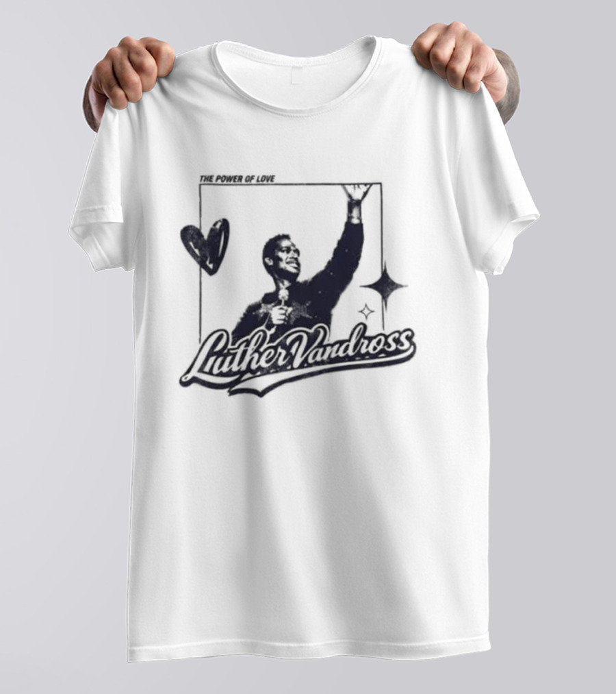 Luther Vandross R&B Only Power Of Love Heart And Star T-Shirt