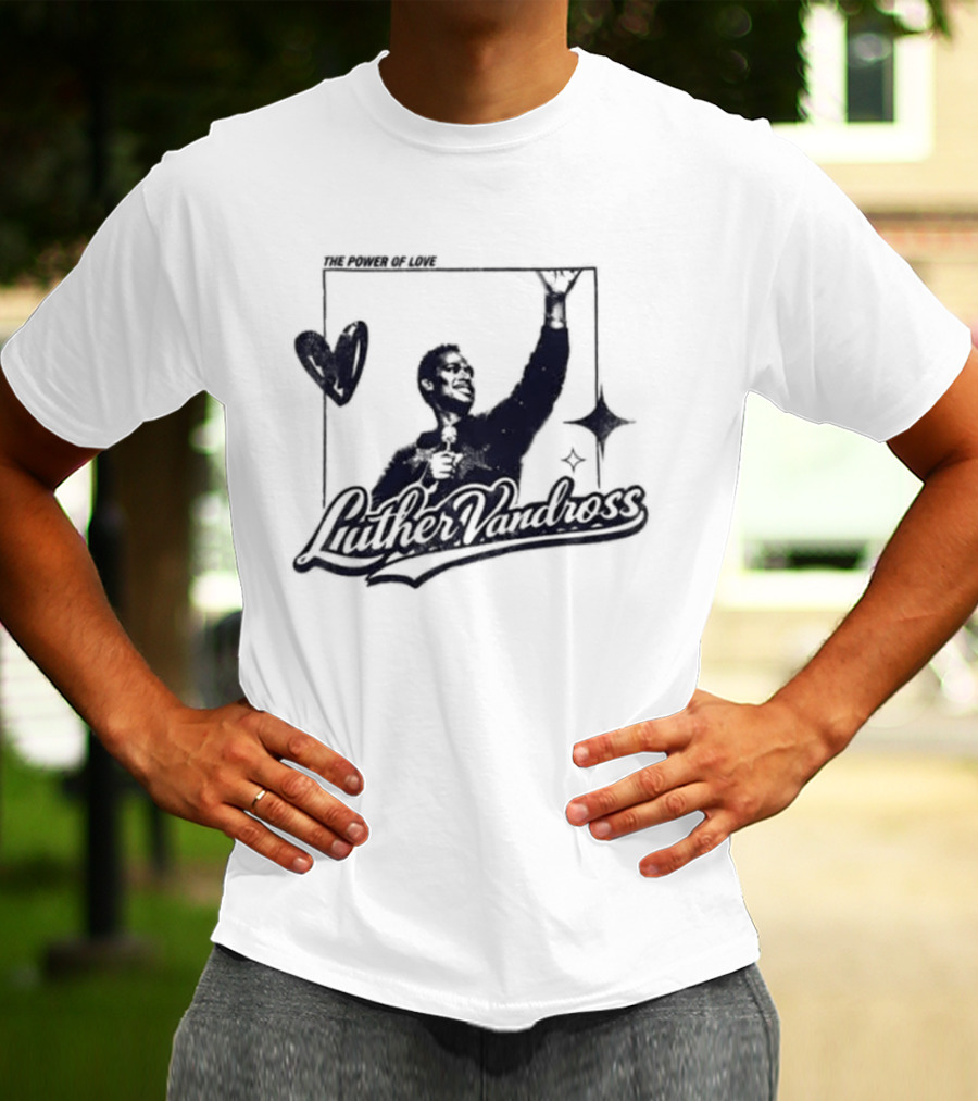 Luther Vandross R&B Only Power Of Love Heart And Star T-Shirt