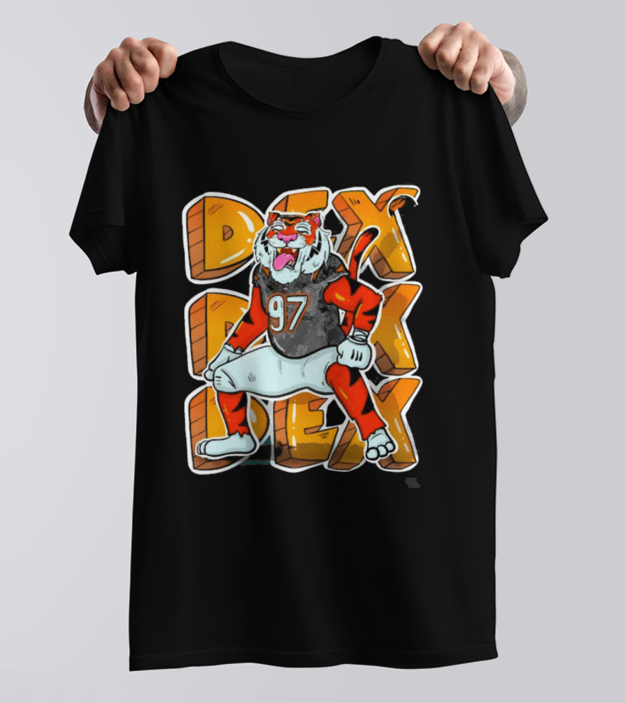 Dexter Lawrence II 97 DEX Cincinnati Bengals Tiger T-Shirt