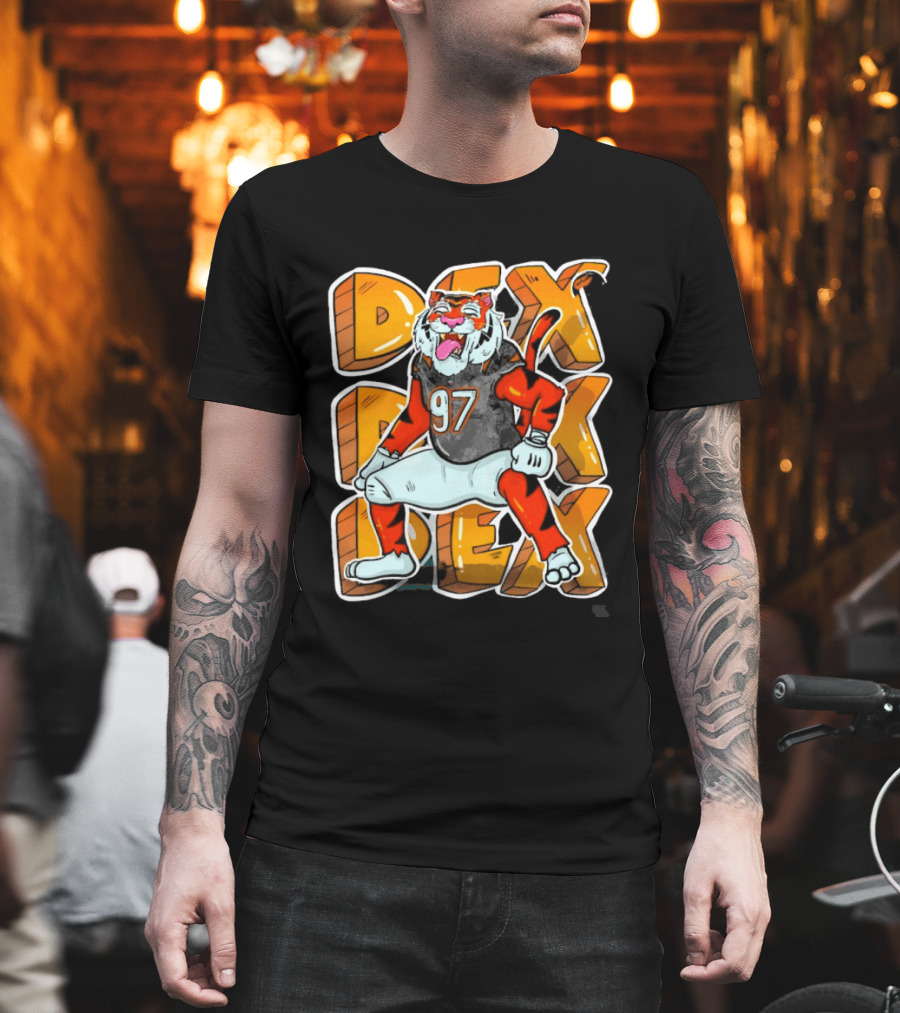 Dexter Lawrence II 97 DEX Cincinnati Bengals Tiger T-Shirt