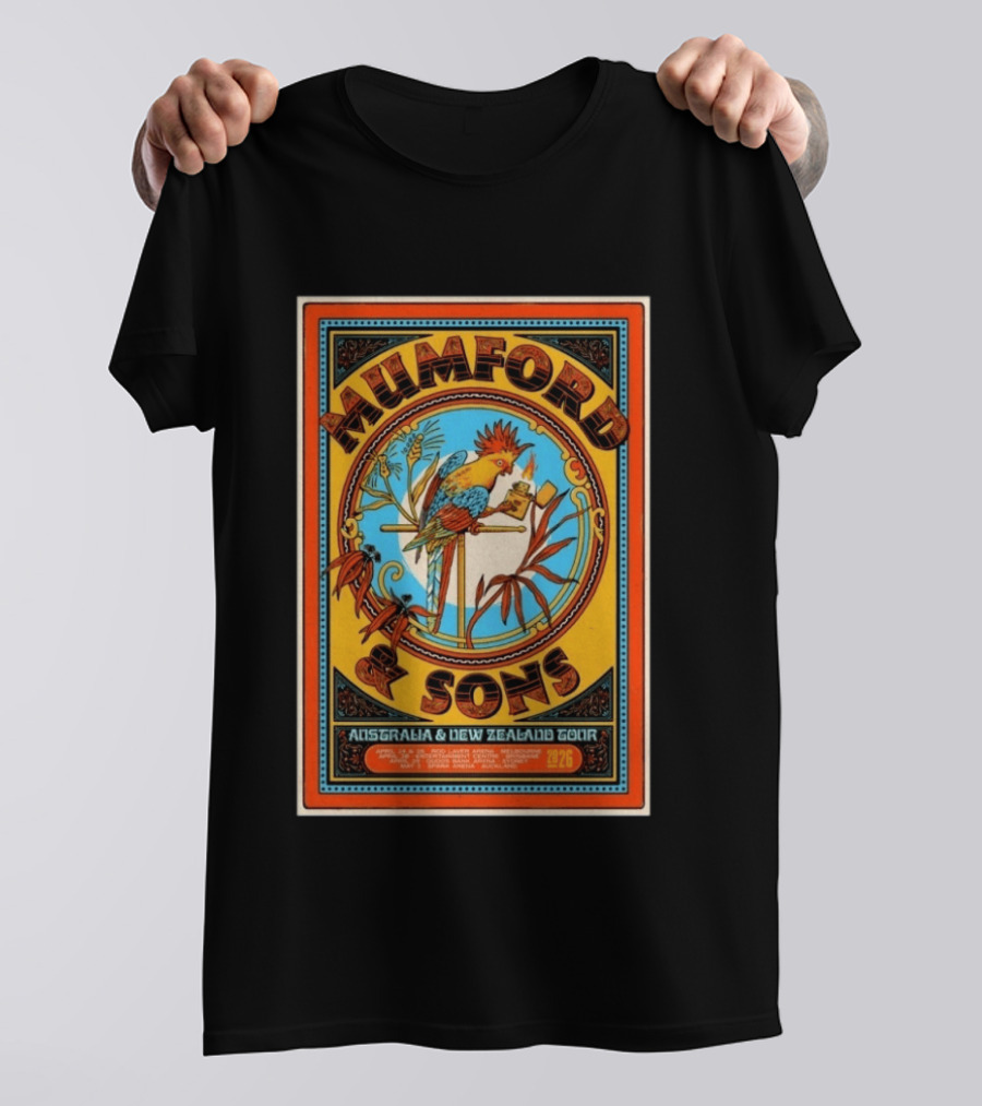 Mumford And Sons Australia New Zealand Tour May 2 2026 Concert T-Shirt