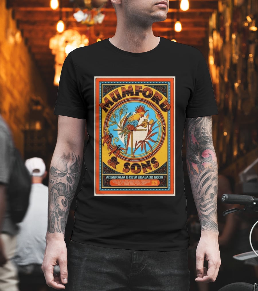Mumford And Sons Australia New Zealand Tour May 2 2026 Concert T-Shirt