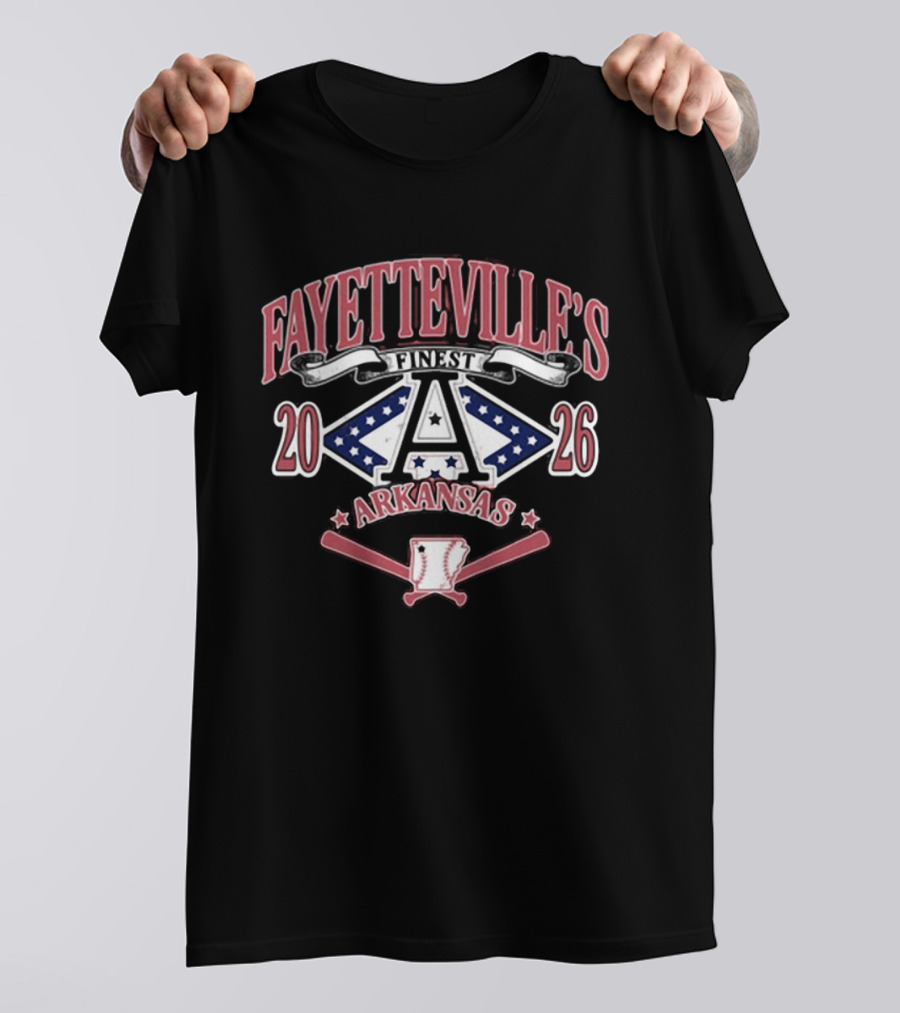 Fayetteville's Finest Baseball Arkansas 2026 Sports Team T-Shirt