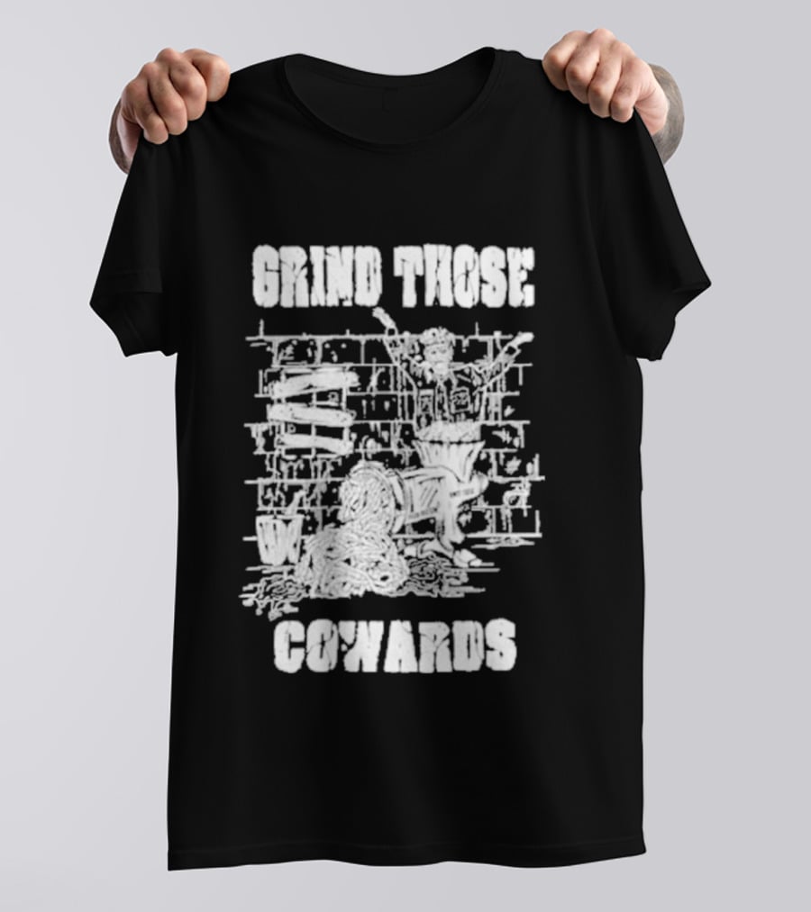 Piled Flesh Grind Those Cowards Chainsaw T-Shirt