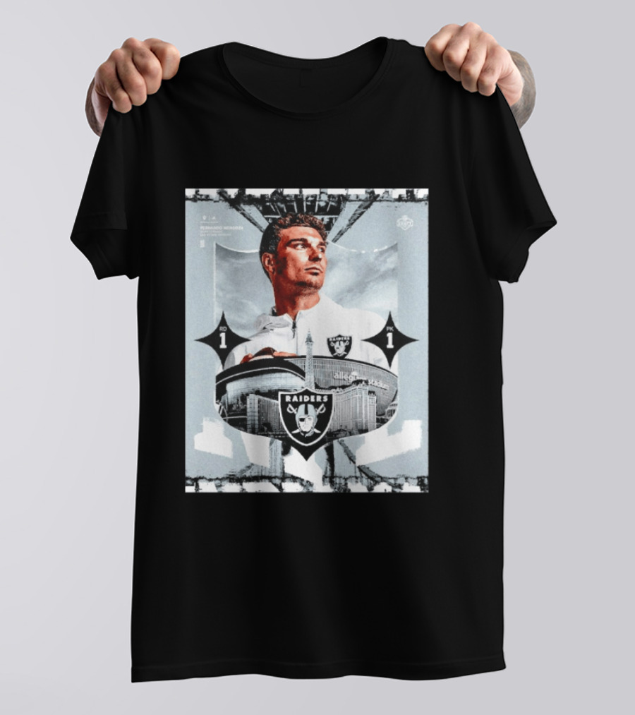 Fernando Mendoza Raiders Allegiant Stadium RD 1 PK 1 T-Shirt