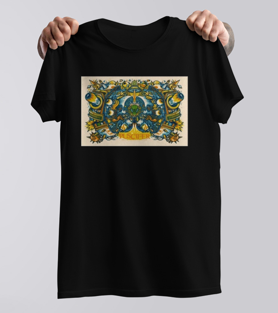 Puscifer Indianapolis April 23 2026 Tour Abstract Symmetry And Cosmic Vibes T-Shirt