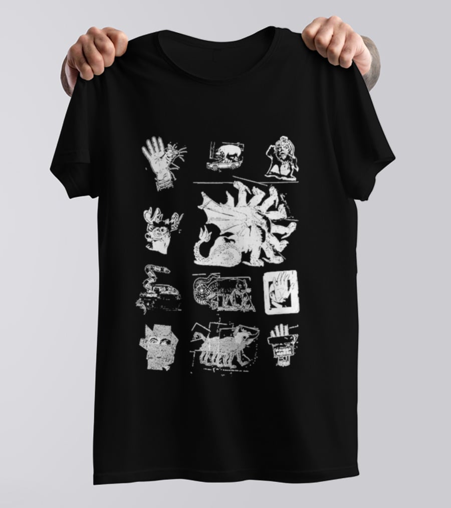 Goose Chain Yer Dragon Collage T-Shirt