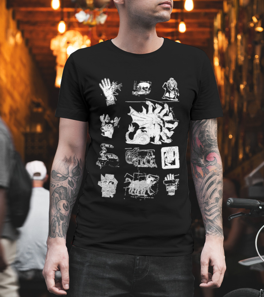 Goose Chain Yer Dragon Collage T-Shirt