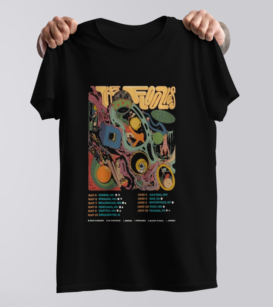 The Floozies Summer 2026 Tour Eugene Spokane Bend Portland Seattle Charlottesville Dates T-Shirt