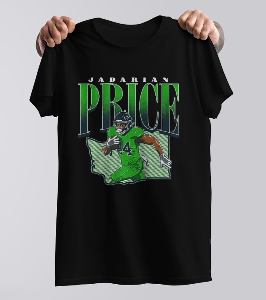 Jadarian Price Seattle Football 2026 Draft Prospect Player T-Shirt