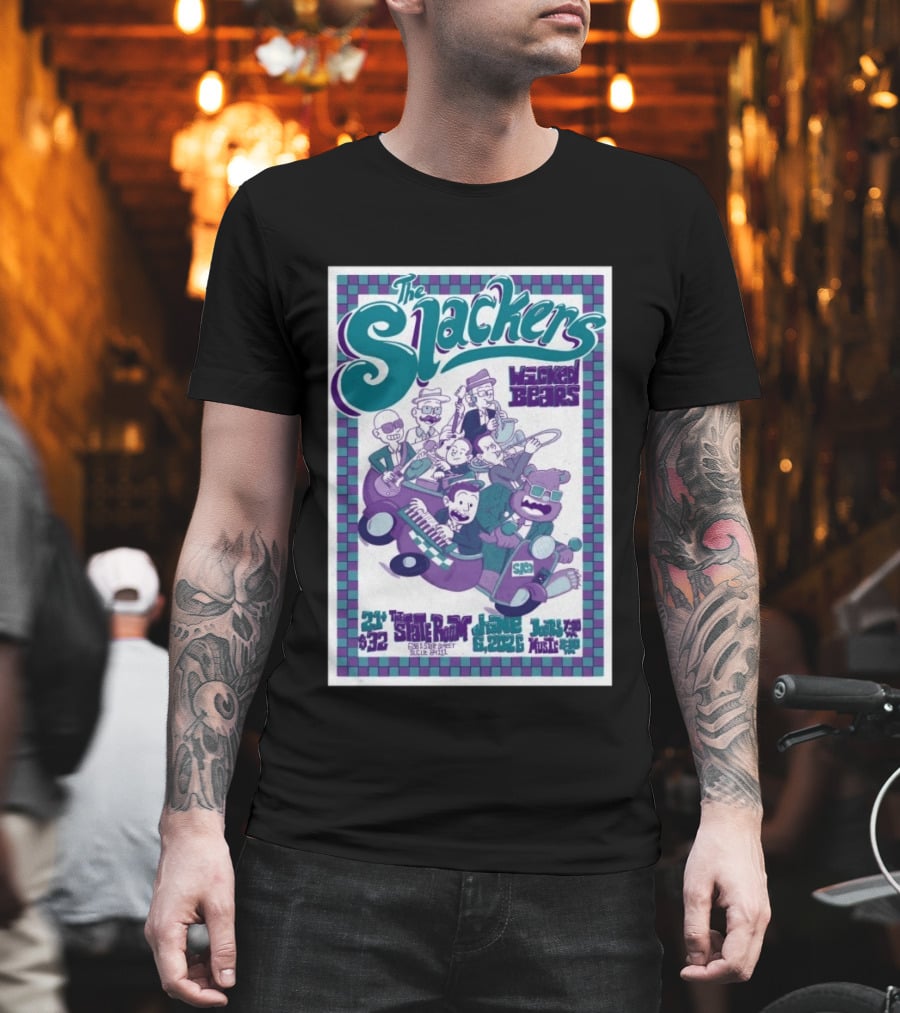 The Slackers Wocked Bears Concert June 6 2026 The State Room Salt Lake City T-Shirt