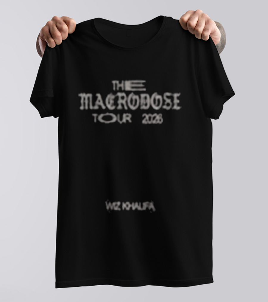The Macrodose Tour 2023 Wiz Khalifa Seeing Eye Leaf T-Shirt