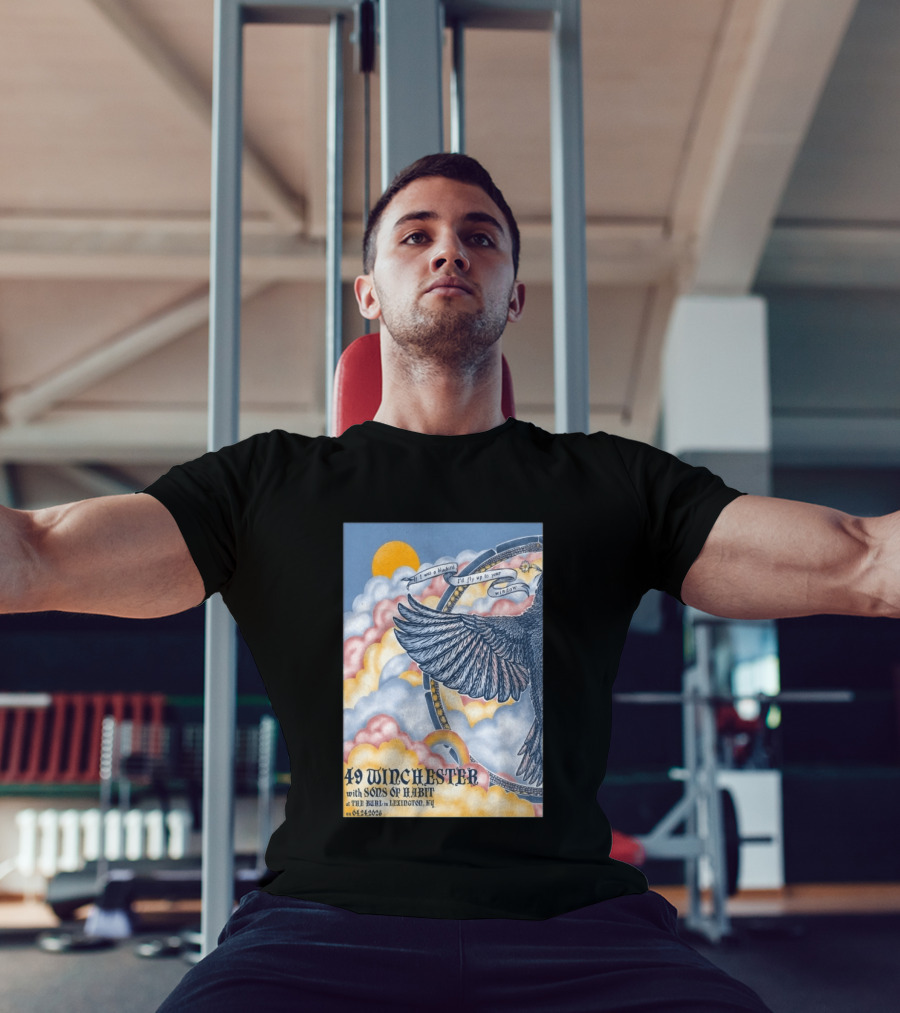 49 Winchester Sons Of Habit The Burl Lexington KY April 24 2026 Bird And Cloud T-Shirt