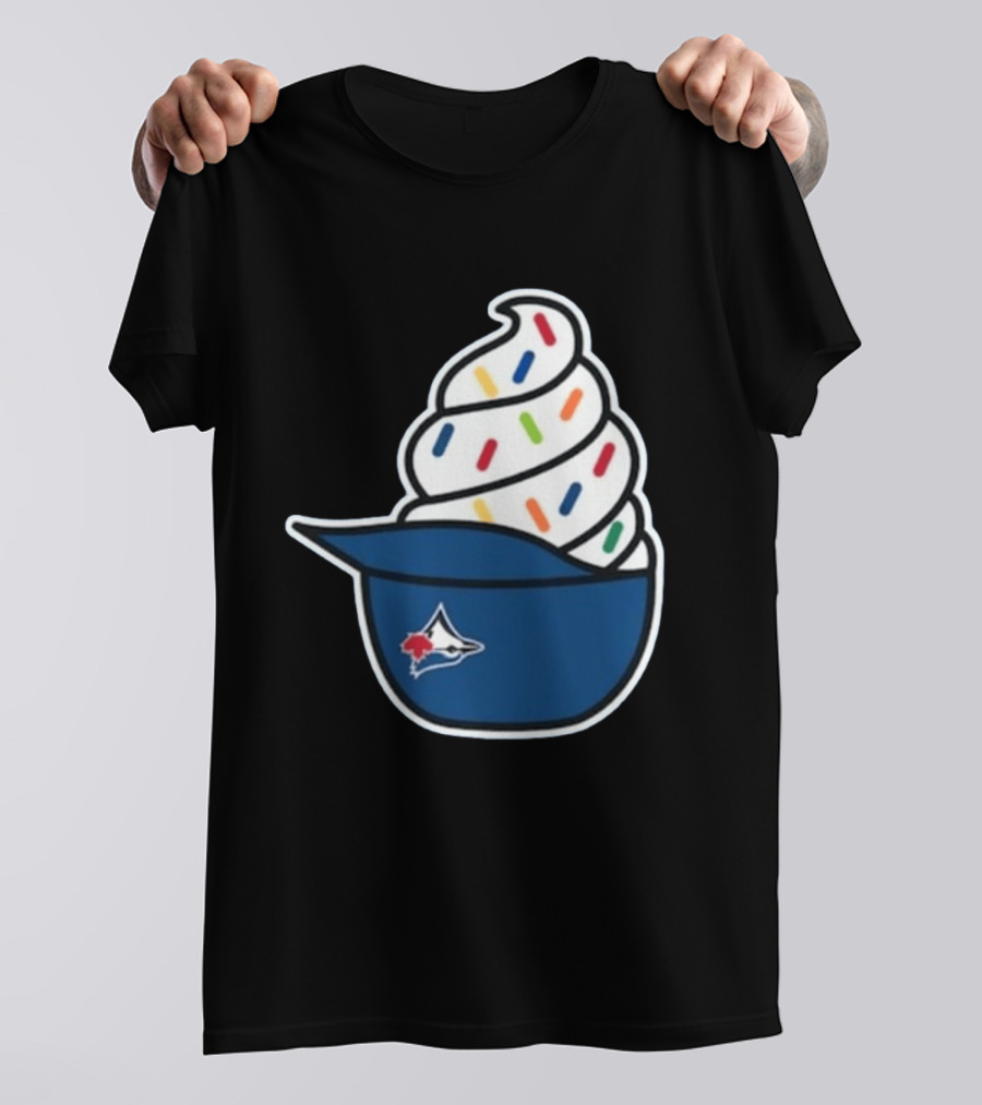 2026 Blue Jays Ice Cream Helmet Toronto Baseball Fan Cap Sundae T-Shirt