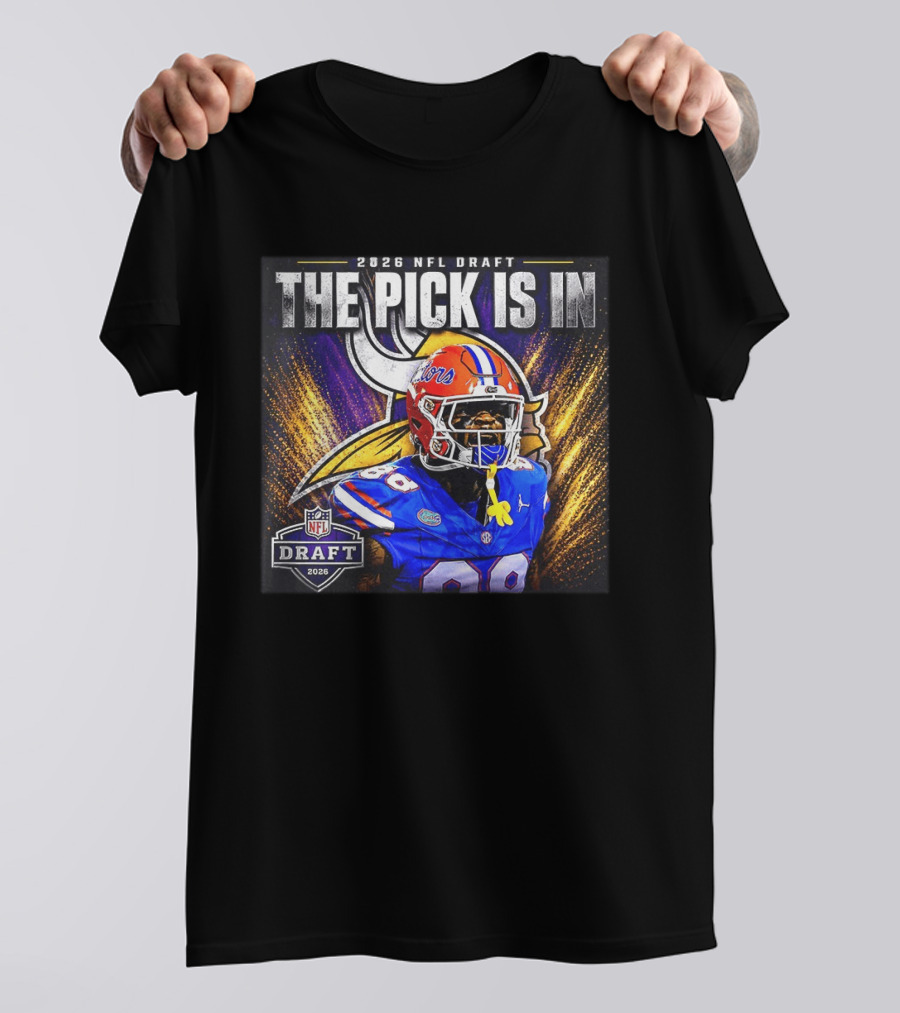 2026 NFL Draft The Pick Is In Minnesota Vikings Caleb Banks T-Shirt
