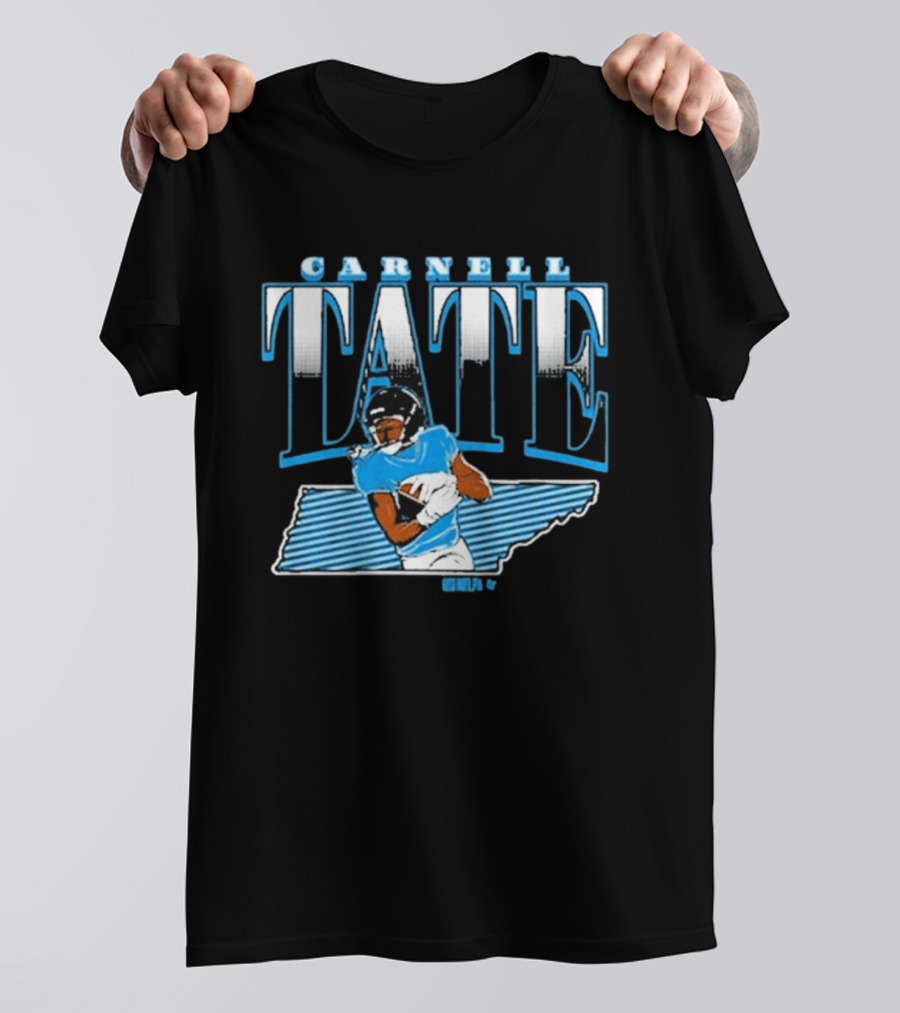 Carnell Tate State Star Athlete Football Blue T-Shirt