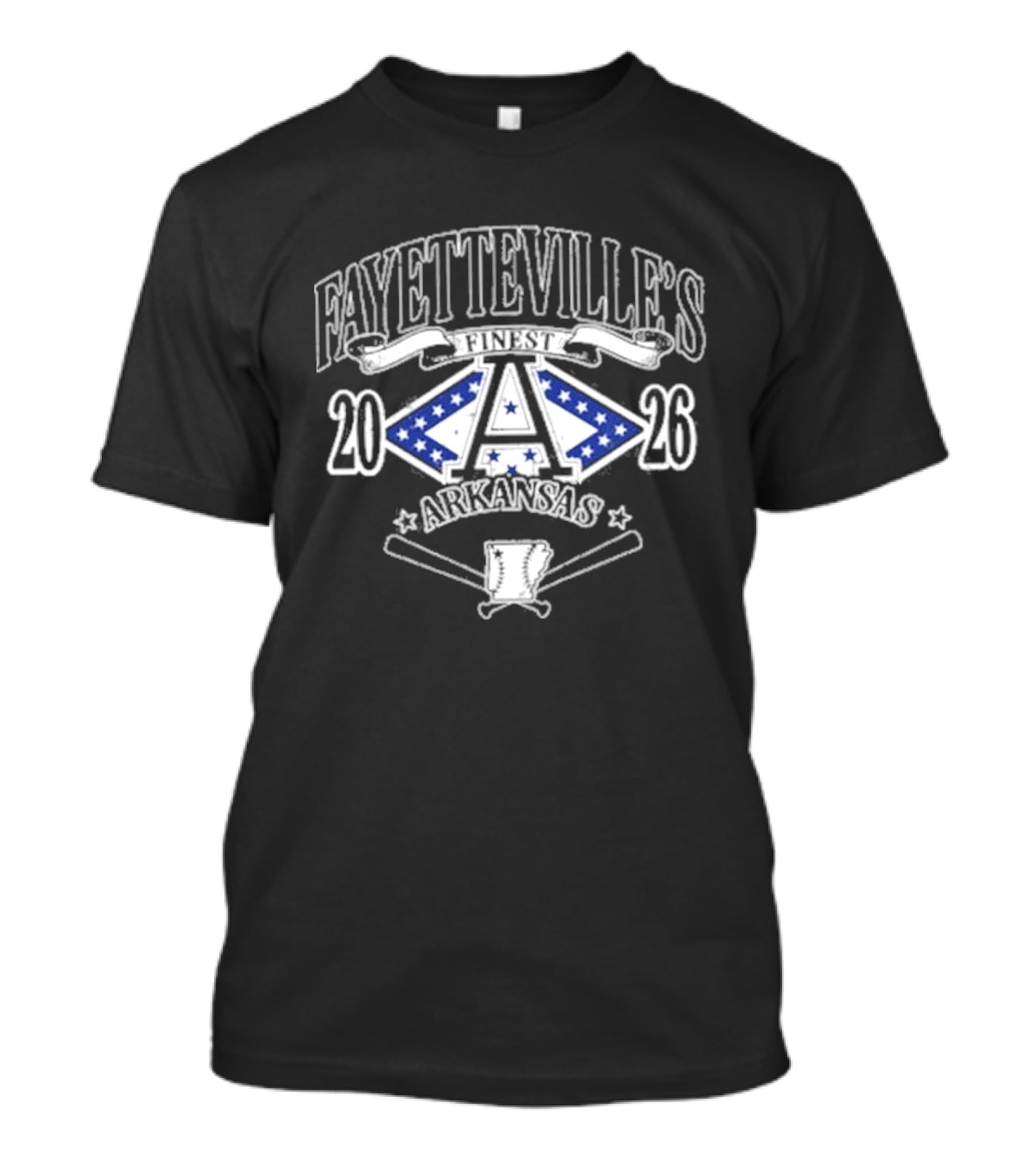 Fayetteville's Finest Baseball Arkansas 2023 T-Shirt