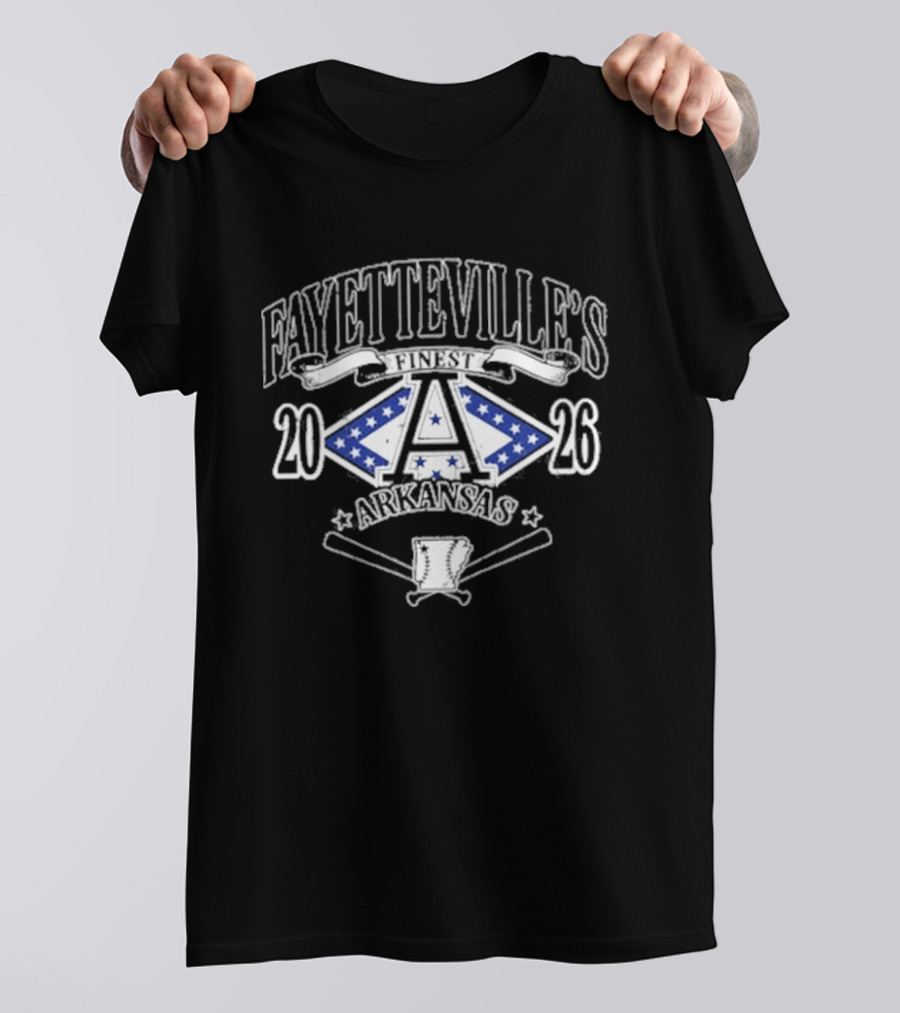 Fayetteville's Finest Baseball Arkansas 2023 T-Shirt