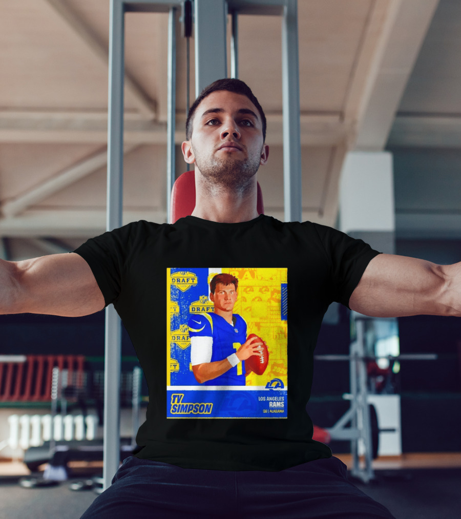 Ty Simpson Los Angeles Rams NFL Draft 2026 Quarterback Alabama T-Shirt