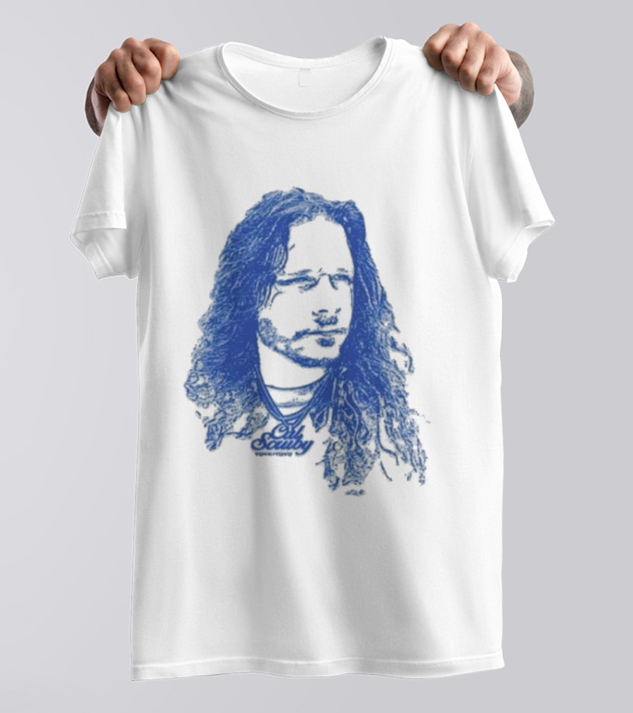 Cal Scruby Tdyk Blue Long Hair T-Shirt