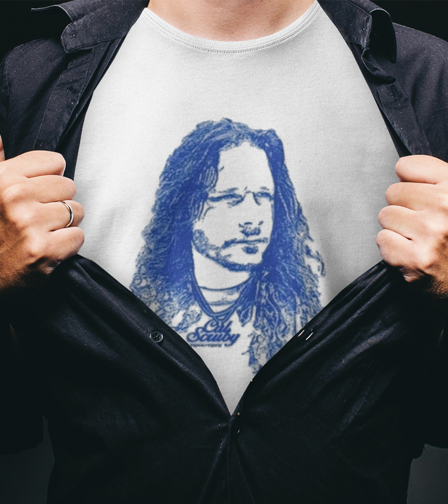 Cal Scruby Tdyk Blue Long Hair T-Shirt