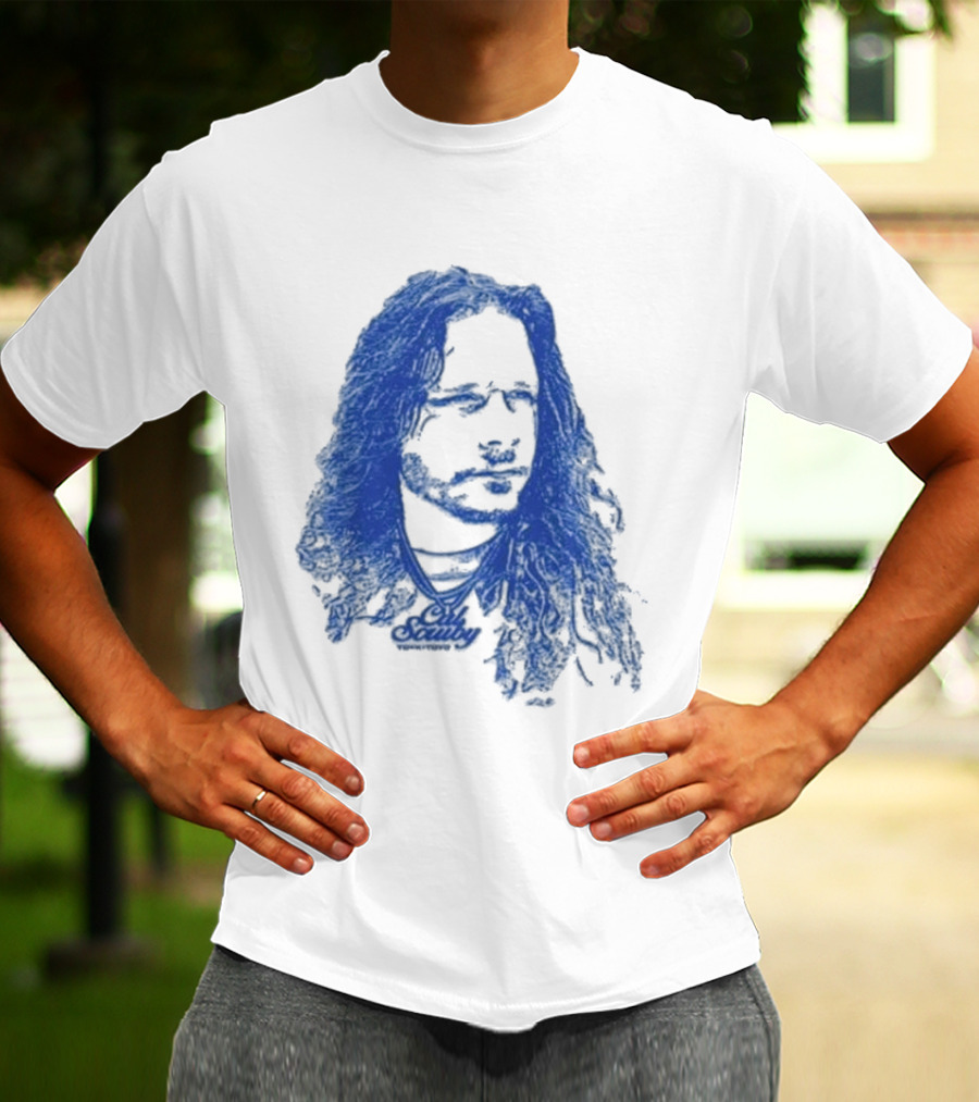 Cal Scruby Tdyk Blue Long Hair T-Shirt