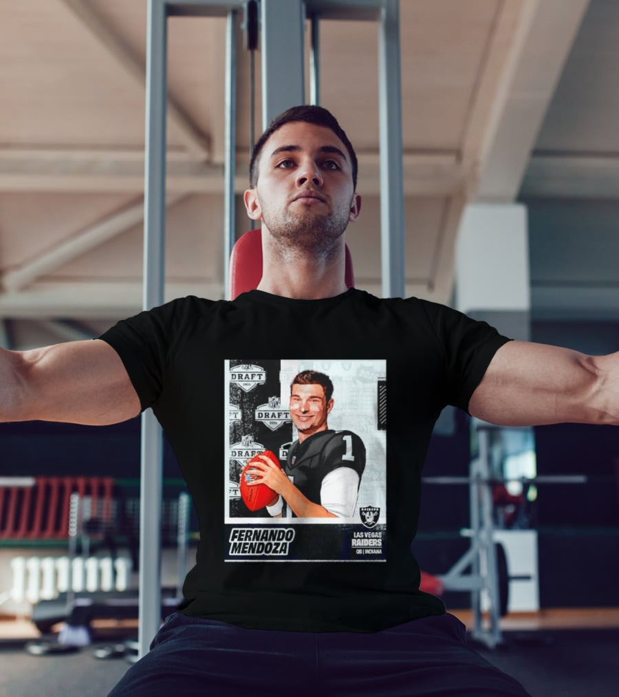 Fernando Mendoza Las Vegas Raiders 2026 Draft QB Indiana NFL T-Shirt