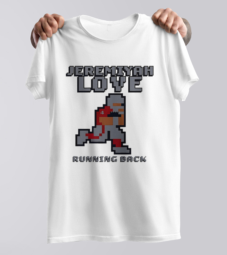 Jeremiyah Love Running Back 8 Bit T-Shirt