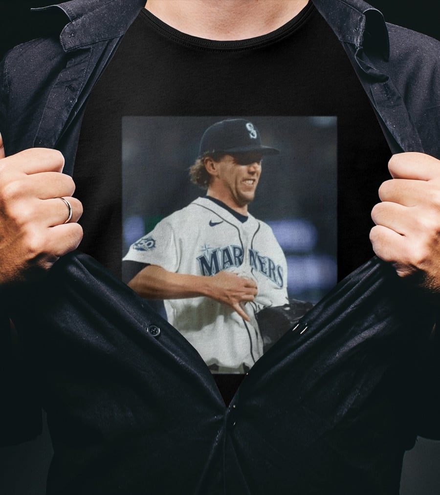 Mariners Baseball Nike Athlete Action Scene MLB T-Shirt