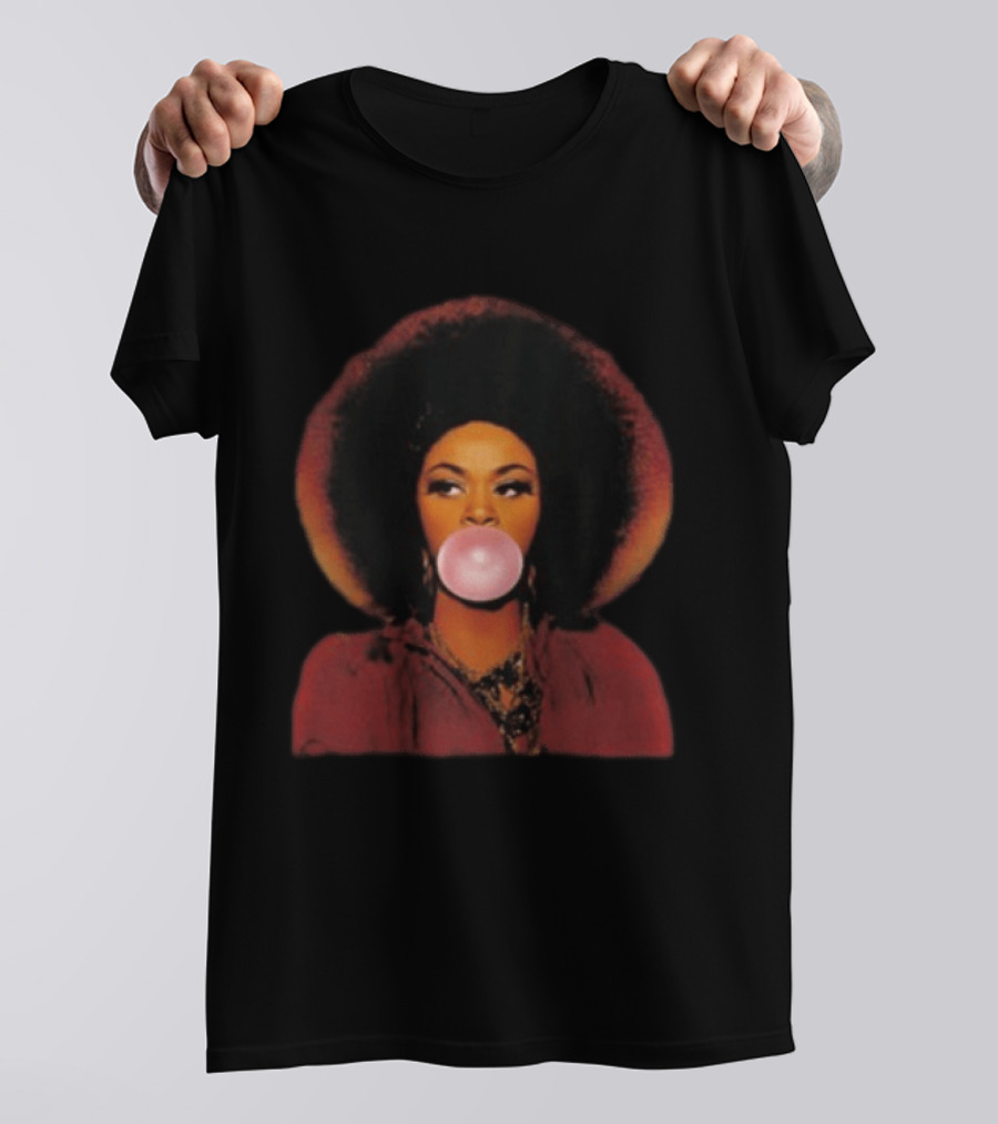 Miss Jill Scott Bubblegum Afro Silhouette Trend T-Shirt