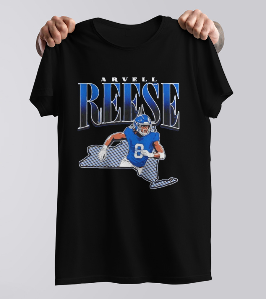 New York Giants Arvell Reese 8 State Star Player T-Shirt