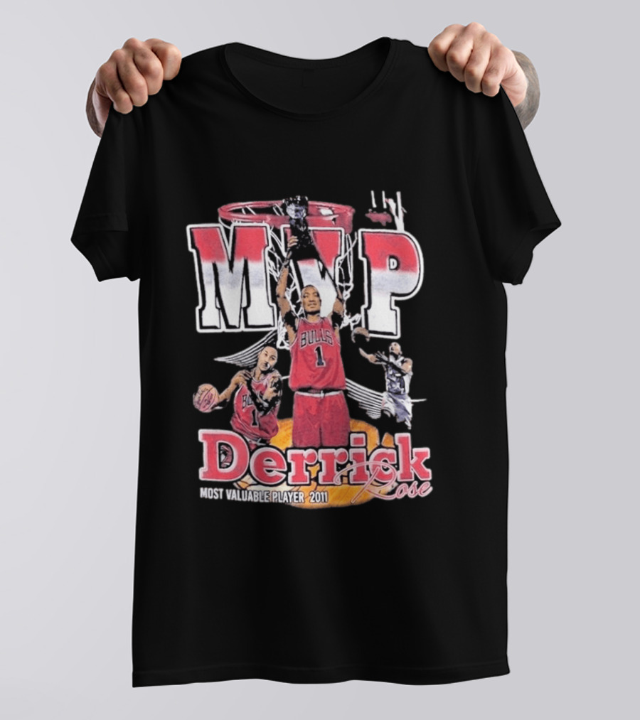 MVP Derrick Rose Chicago Bulls Most Valuable Player 2011 T-Shirt