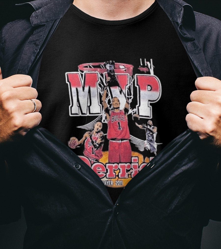 MVP Derrick Rose Chicago Bulls Most Valuable Player 2011 T-Shirt