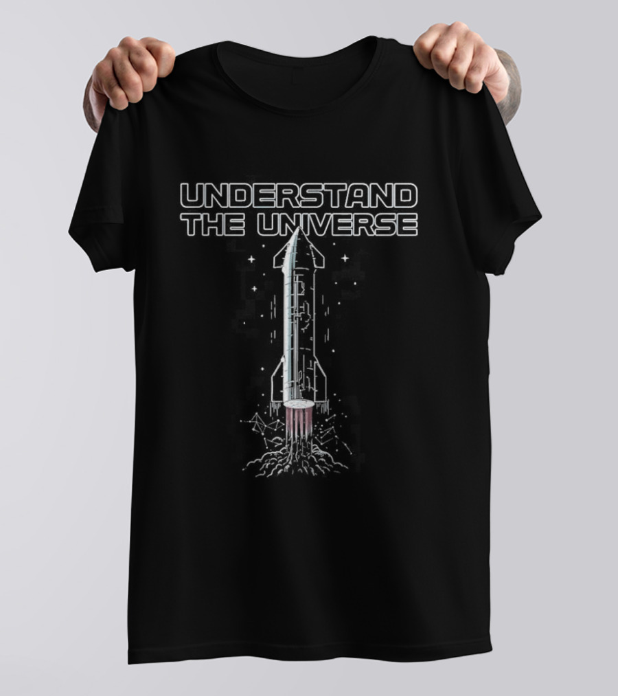 Understand The Universe Elon Chron Rocket T-Shirt