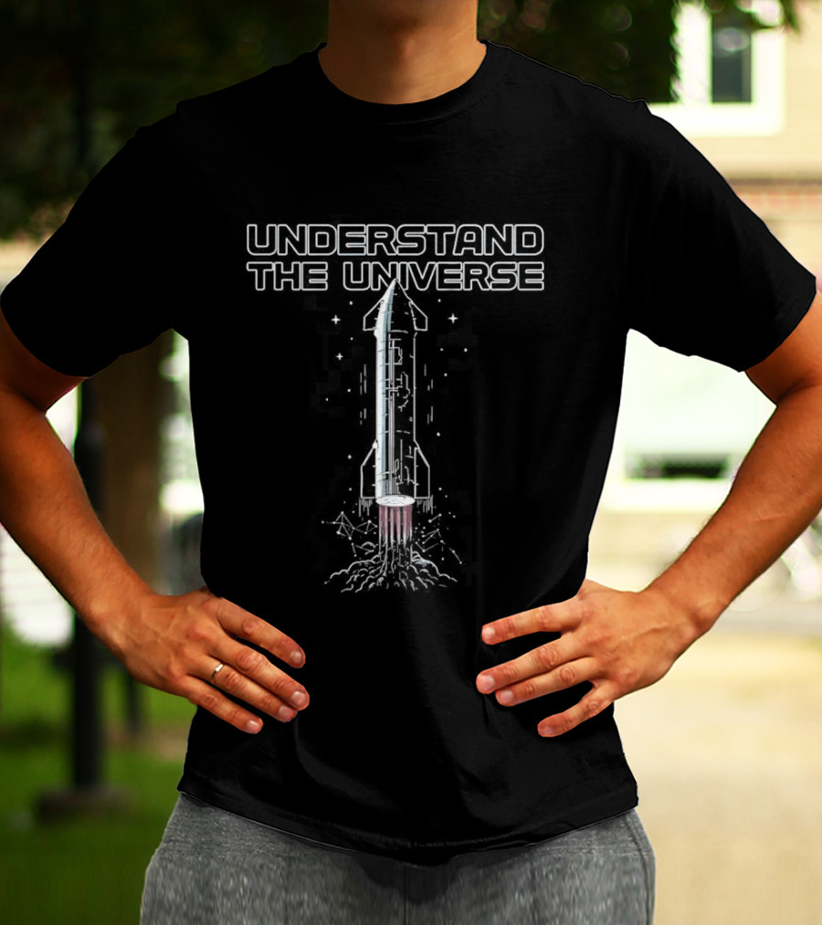 Understand The Universe Elon Chron Rocket T-Shirt