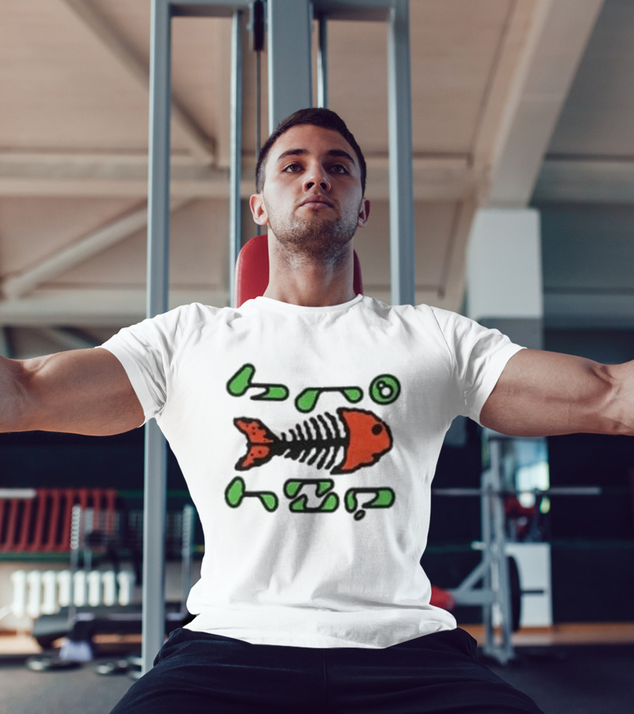 Bronze56k Fish Tech Forest Skeleton T-Shirt