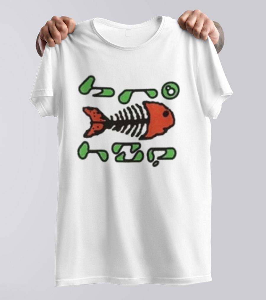 Bronze56k Fish Tech Forest Skeleton T-Shirt