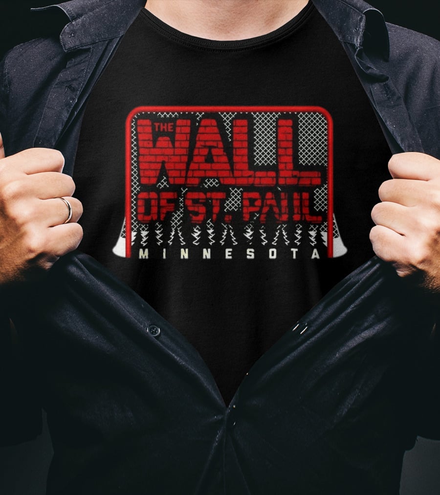 Jesper Wallstedt The Wall Of St. Paul Minnesota Wild NHL T-Shirt