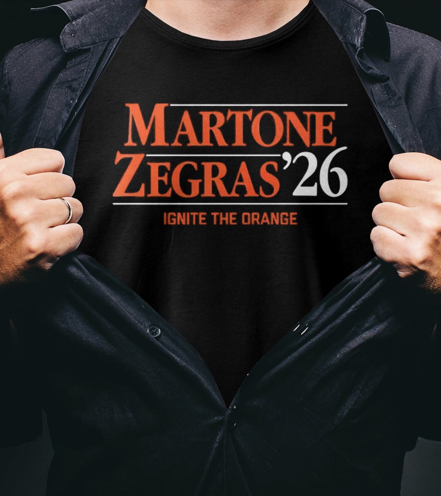 Martone Zegras '26 Ignite The Orange Philadelphia Flyers Hockey T-Shirt