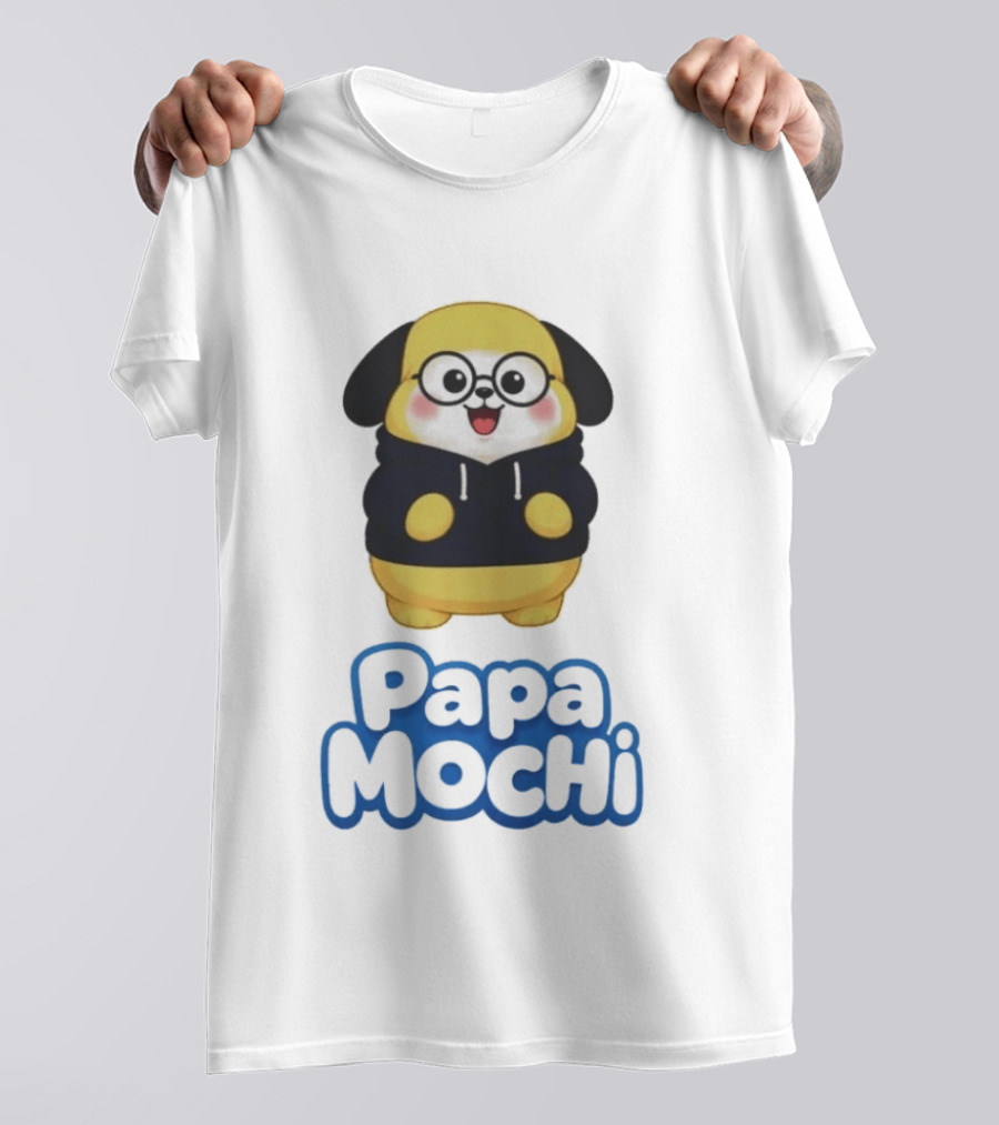 Papa Mochi Cute Character With Glasses T-Shirt