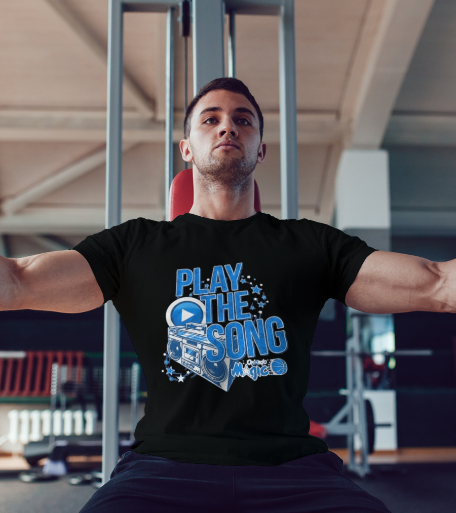 Play The Song Orlando Magic Boombox And Stars T-Shirt