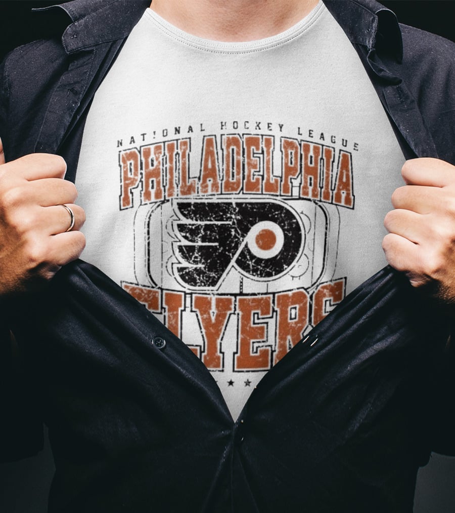 National Hockey League Philadelphia Flyers Distressed Rink T-Shirt