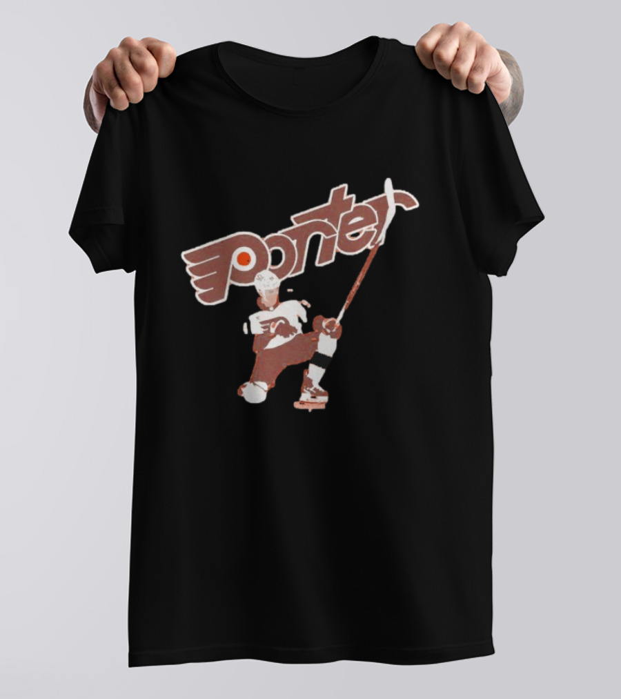 Porter Martone Philadelphia Flyers Hockey Player Action Pose T-Shirt