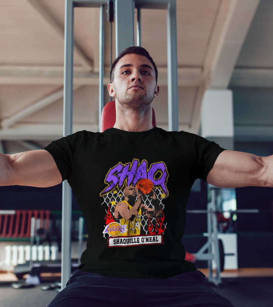 Shaquille O'Neal Shaq Los Angeles Lakers Basketball Icon 34 T-Shirt